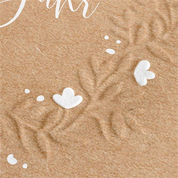 Weihnachtskarte Baumwollblüten - vue 2