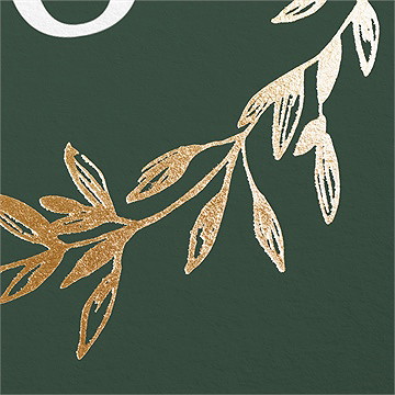 Weihnachtskarte eleganter goldkranz - vue 2