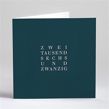 Weihnachtskarte Raffiniertes Blattwerk