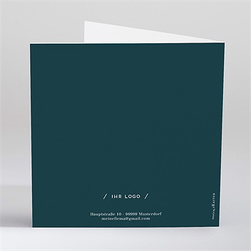 Weihnachtskarte Raffiniertes Blattwerk - vue 4