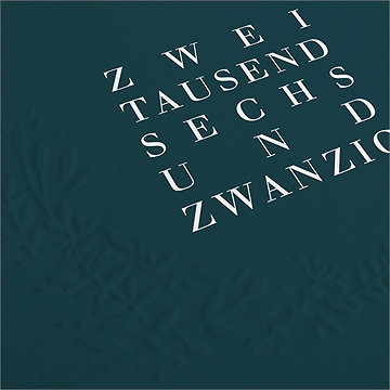 Weihnachtskarte Raffiniertes Blattwerk - vue 2