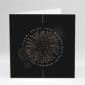 Weihnachtskarte feuerwerk