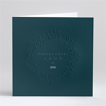 Weihnachtskarte dezente prägung