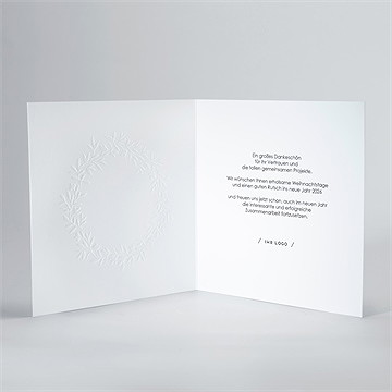 Weihnachtskarte dezente prägung - vue 3