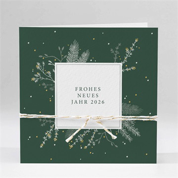Weihnachtskarte tiefgrünes weihnachtsfest