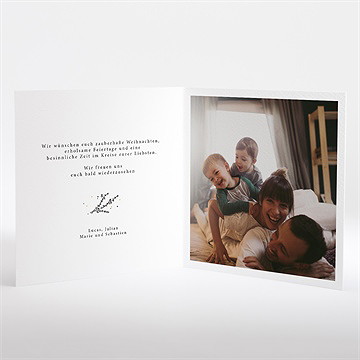 Weihnachtskarte Tiefgrünes Weihnachtsfest - vue 2