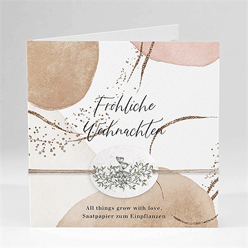 Weihnachtskarte Schöne Schattierungen