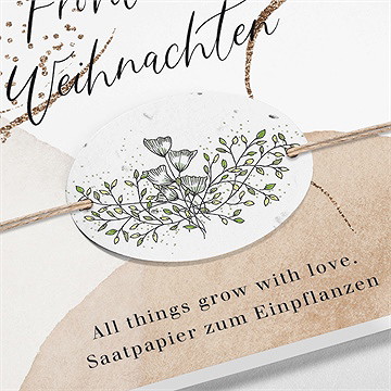 Weihnachtskarte Schöne Schattierungen - vue 2