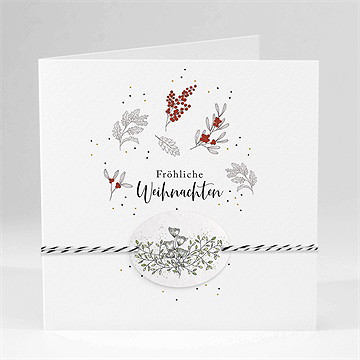 Weihnachtskarte zum aufblühen