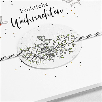 Weihnachtskarte zum aufblühen - vue 2