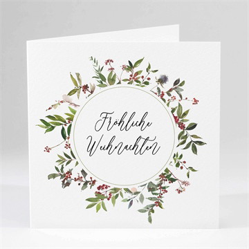 Weihnachtskarte schöner weihnachtskranz