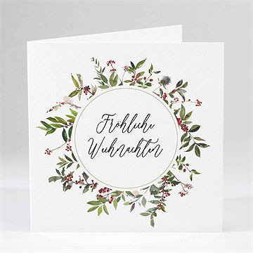 Weihnachtskarte schöner weihnachtskranz