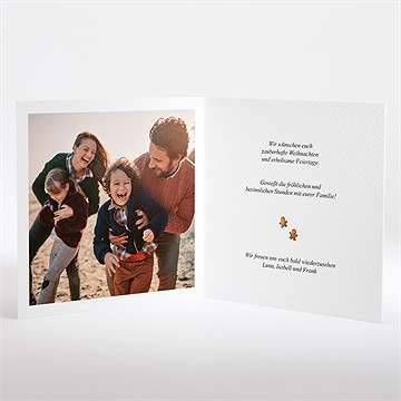 Weihnachtskarte lebkuchenhaus - vue 2