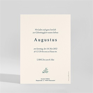 Geburtstagseinladung blätterregen - vue 2