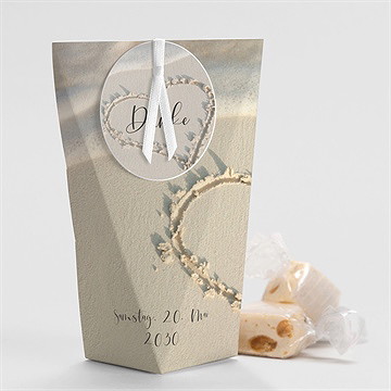 Geschenkbox Hochzeit strandliebe - schachtel