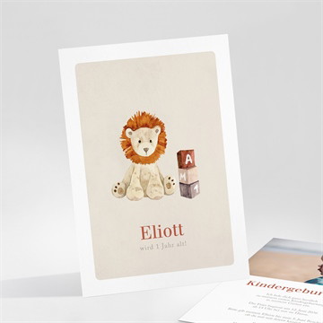 Geburtstagseinladung löwe