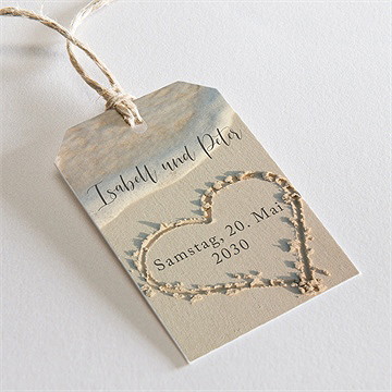 Geschenkanhänger Hochzeit Strandliebe