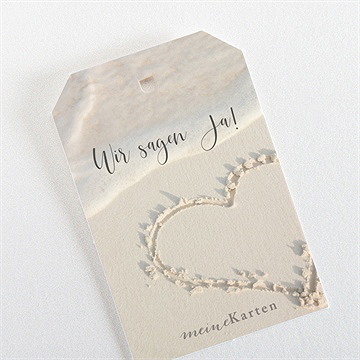 Geschenkanhänger Hochzeit Strandliebe - vue 3