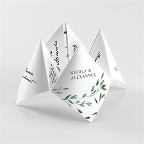 Hochzeitseinladung unter dem olivenbaum - origami