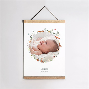 Geburtsposter Kleine Waldtiere