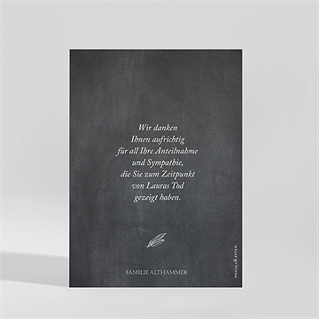Trauerdanksagung Lilien - vue 2