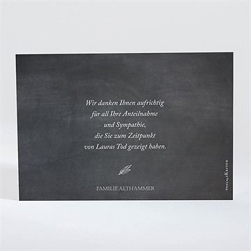 Trauerdanksagung Lilien - Quer - vue 2