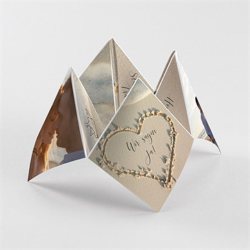 Hochzeitseinladung strandliebe - origami