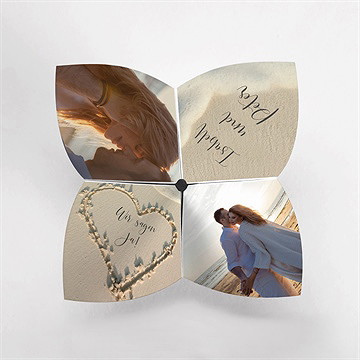 Hochzeitseinladung strandliebe - origami - vue 2