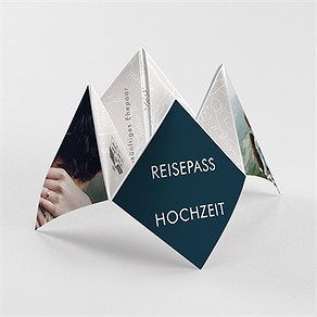 Hochzeitseinladung hochzeitsreise - origami