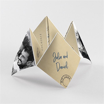 Hochzeitseinladung hochzeitstelegramm - origami