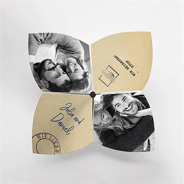 Hochzeitseinladung hochzeitstelegramm - origami - vue 2