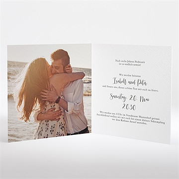 Hochzeitseinladung strandliebe - klappkarte - vue 2