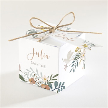 Geschenkbox Taufe Sanfte poesie - klappkarte