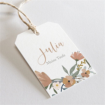 Geschenkanhänger Taufe Sanfte Poesie