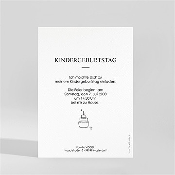 Geburtstagseinladung zum ausmalen - vue 2