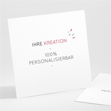 Danksagungskarte Jugendweihe blanco 13,5x13,5cm (n351528)