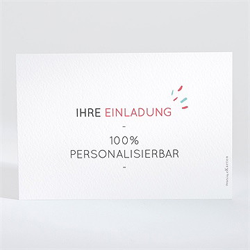 Einladungskarte Jugendweihe blanco 13,8x9,5cm (n111335) - Vue 2