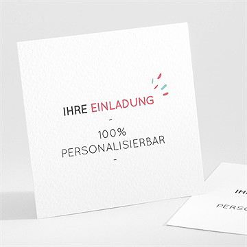 Einladungskarte Jugendweihe blanco 9,5x9,5cm (n301548)