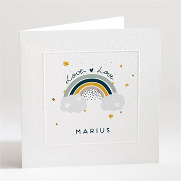 Geburtskarte Regenbogen