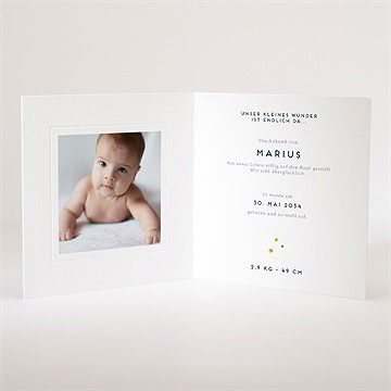 Geburtskarte regenbogen - vue 3