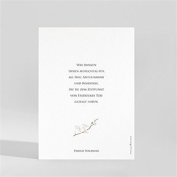 Trauerdanksagung Orchideen - vue 2