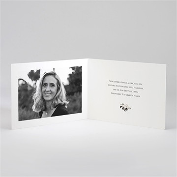 Trauerdanksagung Orchideen - Klappkarte - vue 2