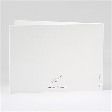 Trauerdanksagung Orchideen - Klappkarte - vue 3