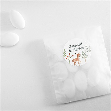 Sticker Geburt kleine zwillinge - vue 4