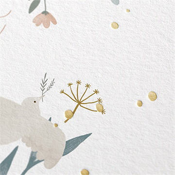 Einladung Taufe sanfte poesie - gold - vue 2