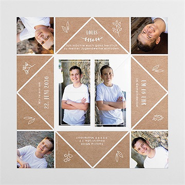 Einladungskarte Jugendweihe jugendlichkeit - vue 4