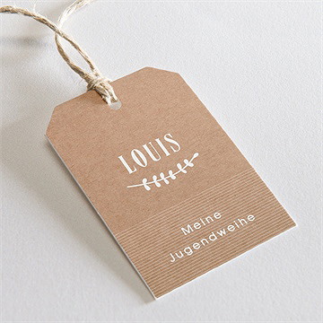 Geschenkanhänger Jugendweihe Jugendlichkeit