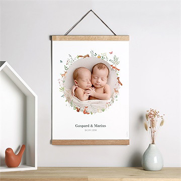 Geburtsposter Kleine Zwillinge - vue 2