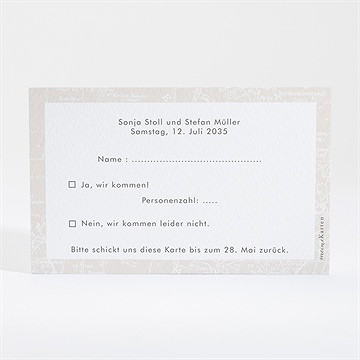 Antwortkarte Hochzeit hochzeitsreise - vue 2