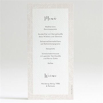 Menükarte Hochzeit hochzeitsreise - vue 2